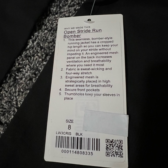 NWT Lululemon Open Stride Run Bomber - Picture 3 of 3